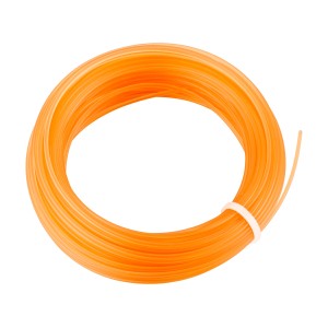 Orange LUX Trimmerfaden, 1,3 mm x 15 m, aufgerollt für Rasentrimmer & Sensen.
