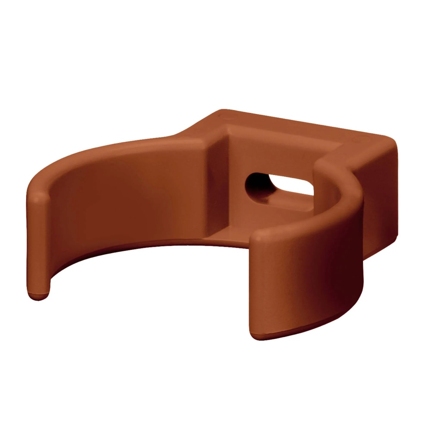 Inefa Rohrschellen Clip DN 75 PVC Braun Befestigung Fallrohr Wandmontage