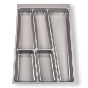 SOTECH ORGA-BOX II Besteckeinsatz 400 mm Höhe 45 mm Silbergrau Für Nobilia Schubladen