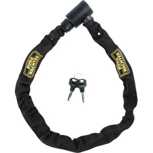 Burg Wächter Kettenschloss 580, 90cm, schwarz, mit zwei Schlüsseln. Fahrradschloss für hohe Sicherheit.