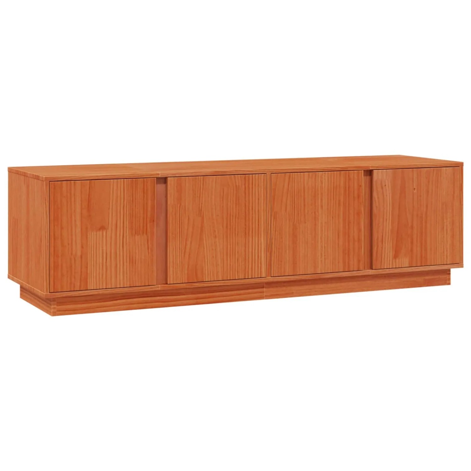 vidaXL TV-Schränk Wachsbraun 140 x 40 x 40 cm Massives Kiefernholz 870000