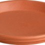 Deroma Untersetzer Cotto Garden, rund, Terrakotta, Ø 7,7 cm. Für Innen- und Aussenbereich.