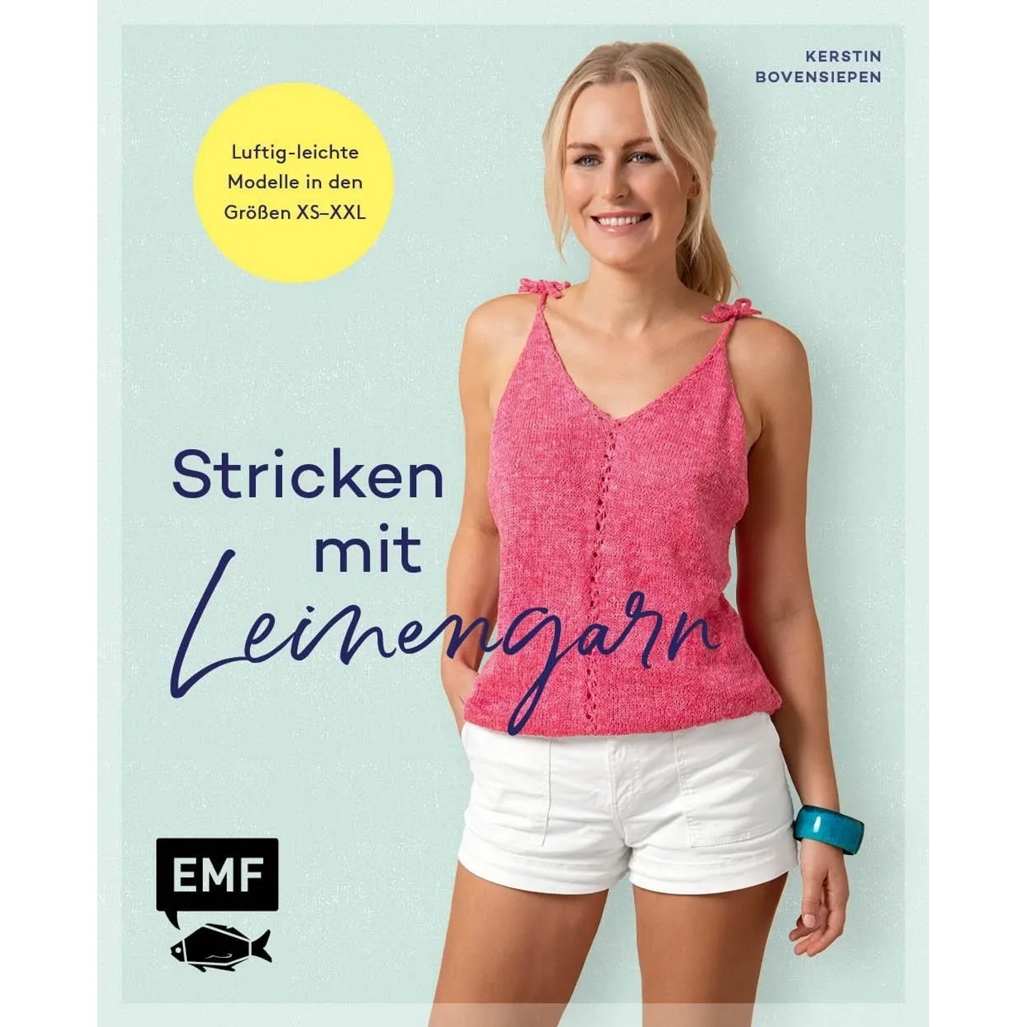 Stricken mit Leinengarn