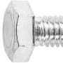 Verzinkte LUX Maschinenschraube M8, 16 mm, Vollgewinde, 50er-Pack.