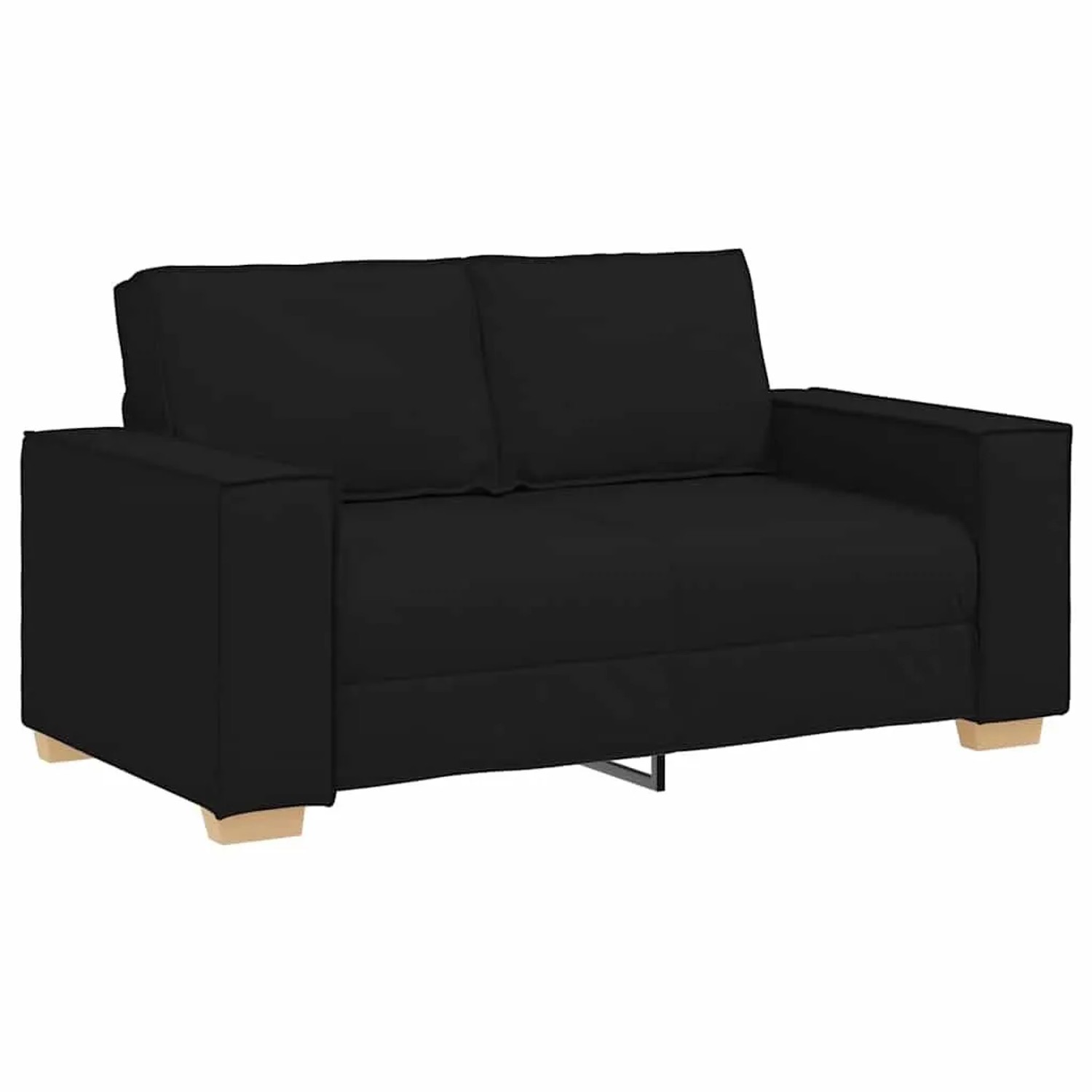 vidaXL 2-Sitzer Sofa Schwarz 160x78x84 cm Stoff 4104972