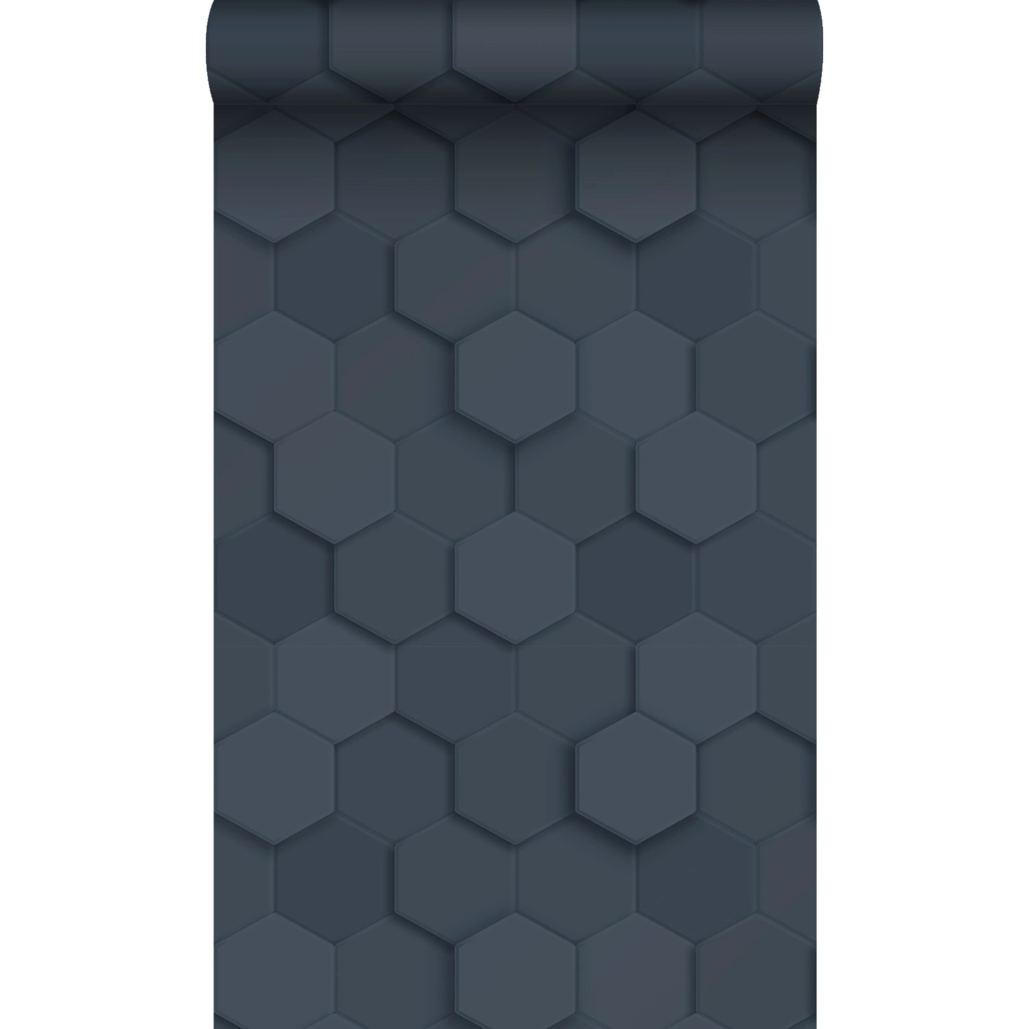 Origin Luxury Wallcoverings Tapete 3D Wabenmuster Dunkelblau 53 Cm X 1005 C günstig online kaufen