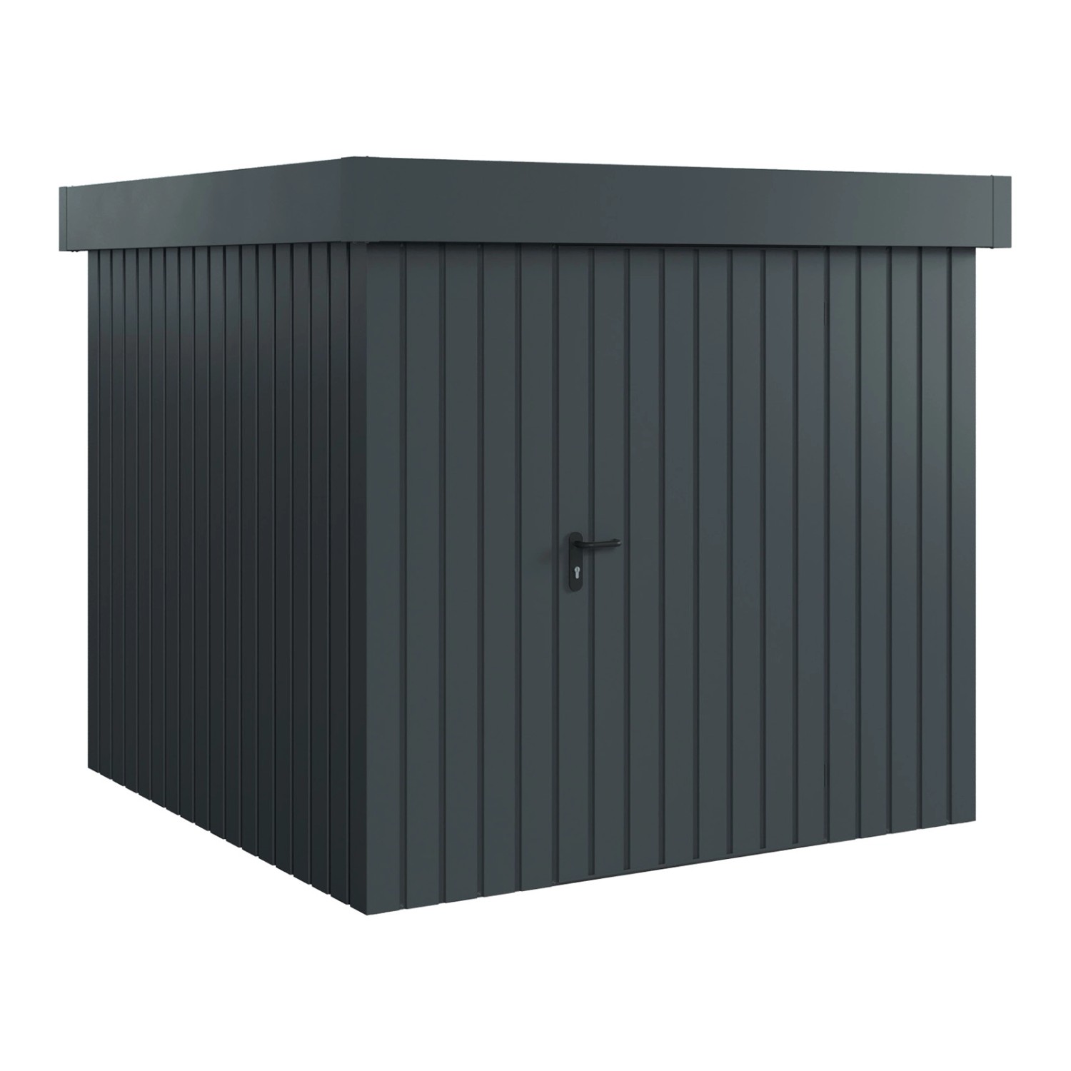 Hörmann EcoStar Gerätehaus Euroline Flachdach 1-flg 237 x 229 cm Anthrazitg günstig online kaufen