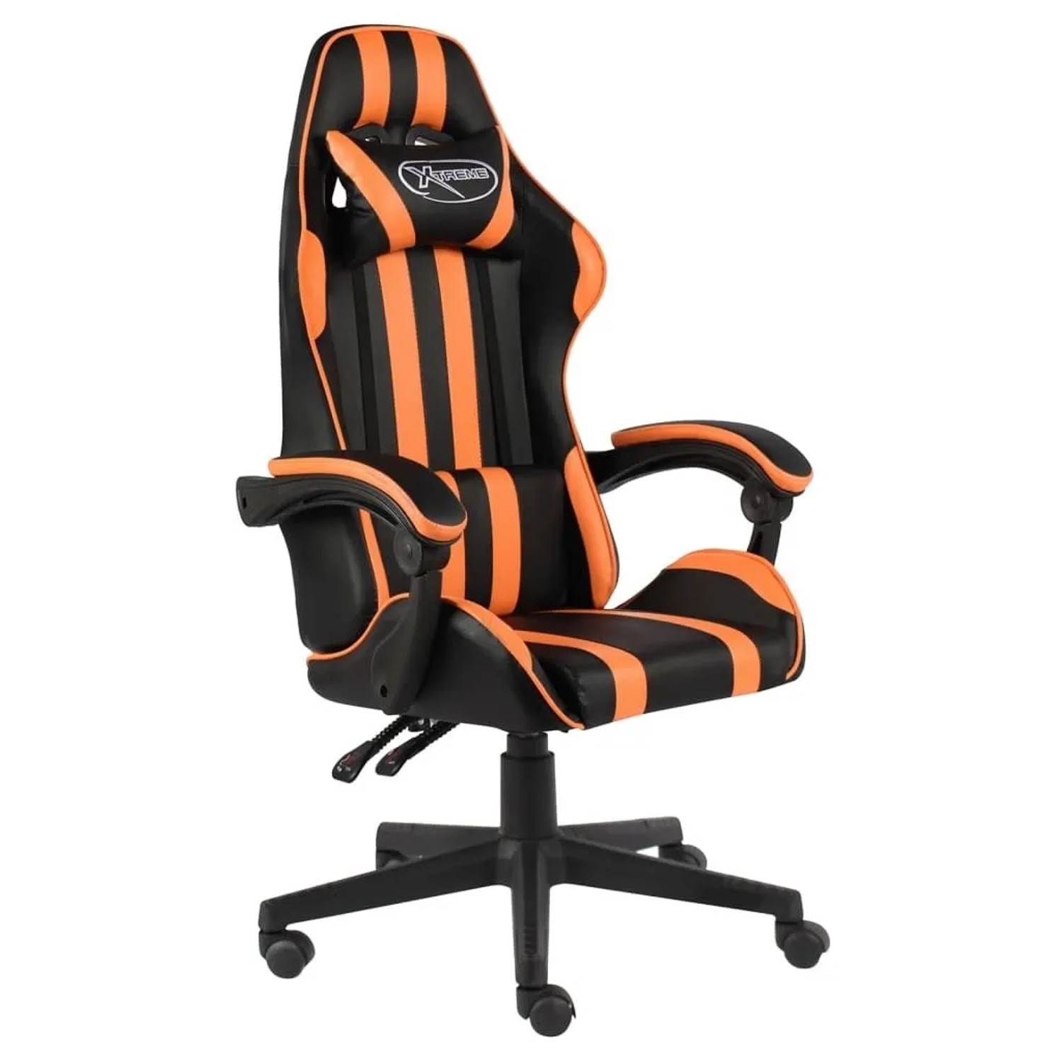 vidaXL Gaming-Stuhl Schwarz und Orange Kunstleder 20524