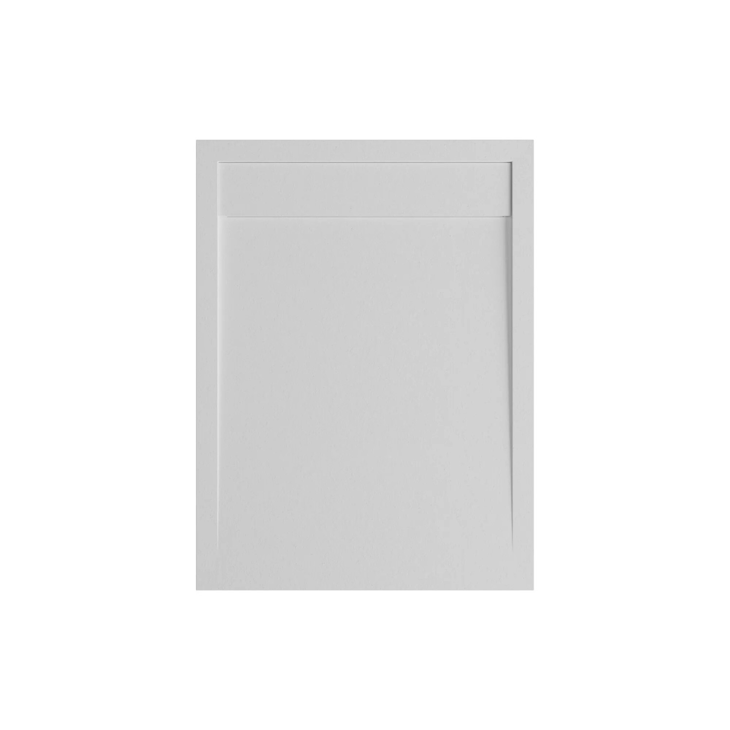 Rechteckige, extraflache Schulte Duschwanne ExpressPlus, 150x90 cm, aus Mineralguss in Weiß.