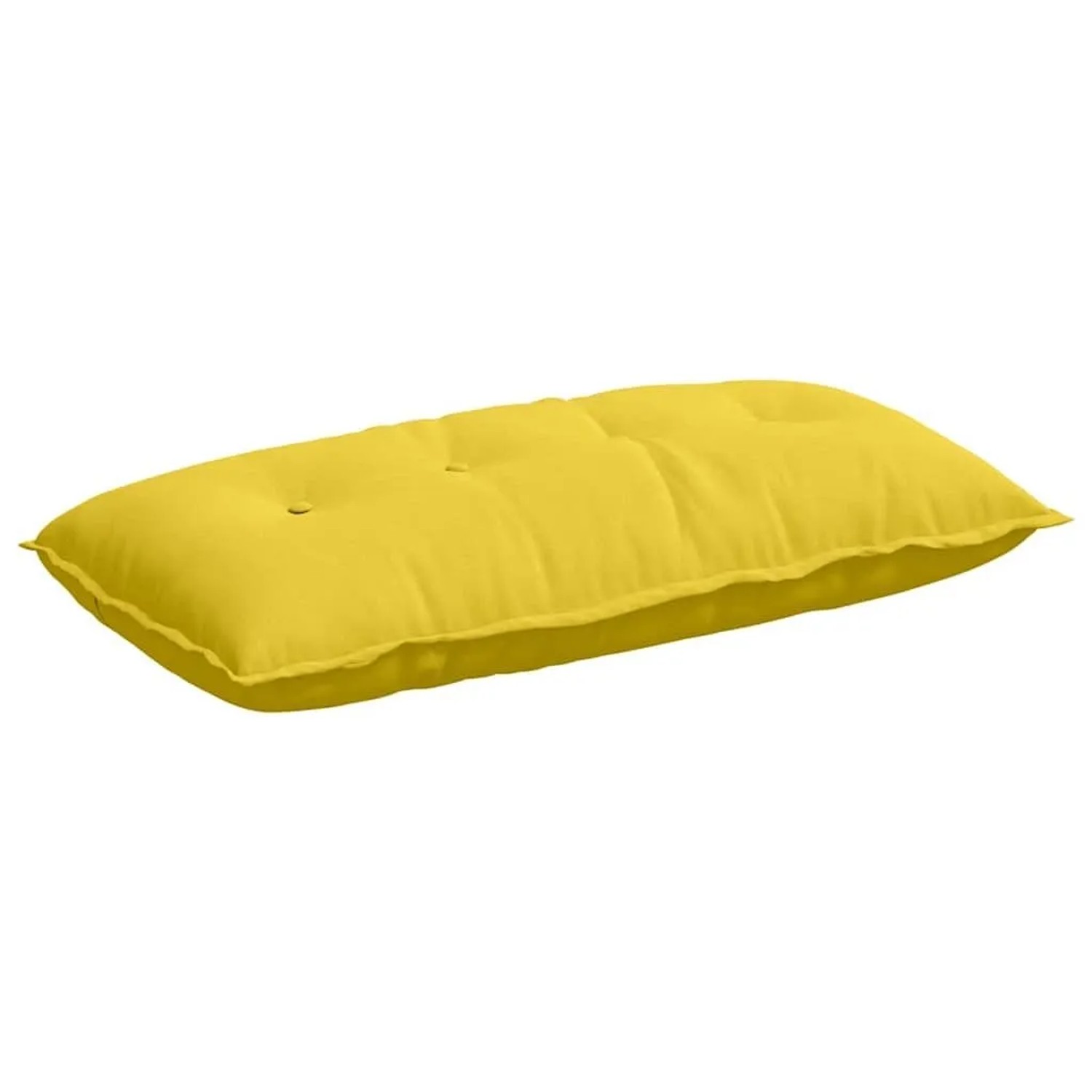 vidaXL Rückenkissen Helles Gelb 100 x 19 x 50 cm Stoff 42014753