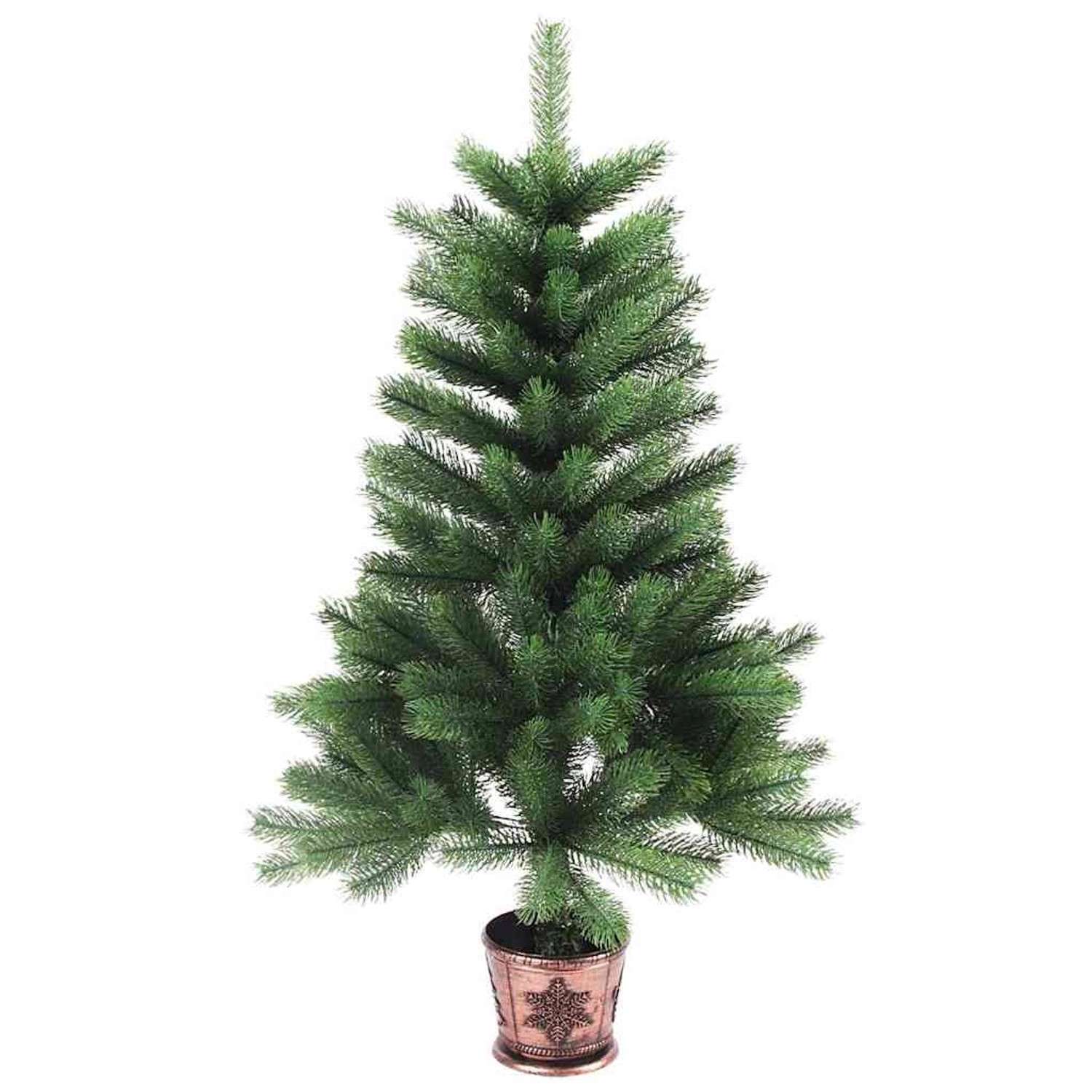 vidaXL Künstlicher Weihnachtsbaum Naturgetreue Nadeln 90 cm Grün 284327