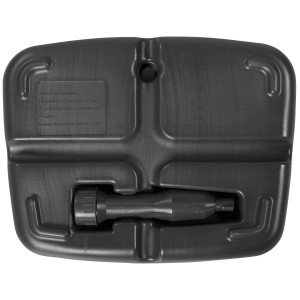 Doppler Balkon Schirmständer, 17L, anthrazit, für Rohre bis 32mm, Füllsockel aus PE.