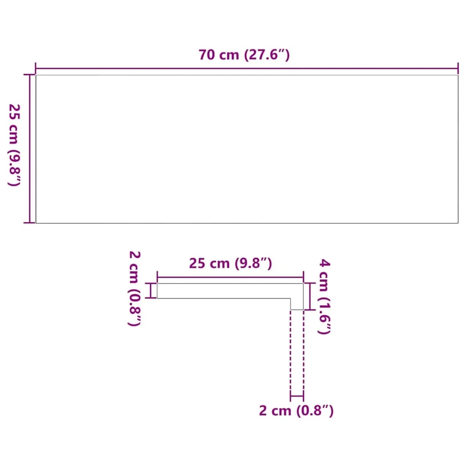 vidaXL Treppenstufen 4 Stk Hellbraun 70x25x2 cm Massivholz Eiche 3282953_12