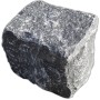 Schwarzer Basalt Pflasterstein, ca. 4x6 cm, Naturstein für Garten- und Wegebau.