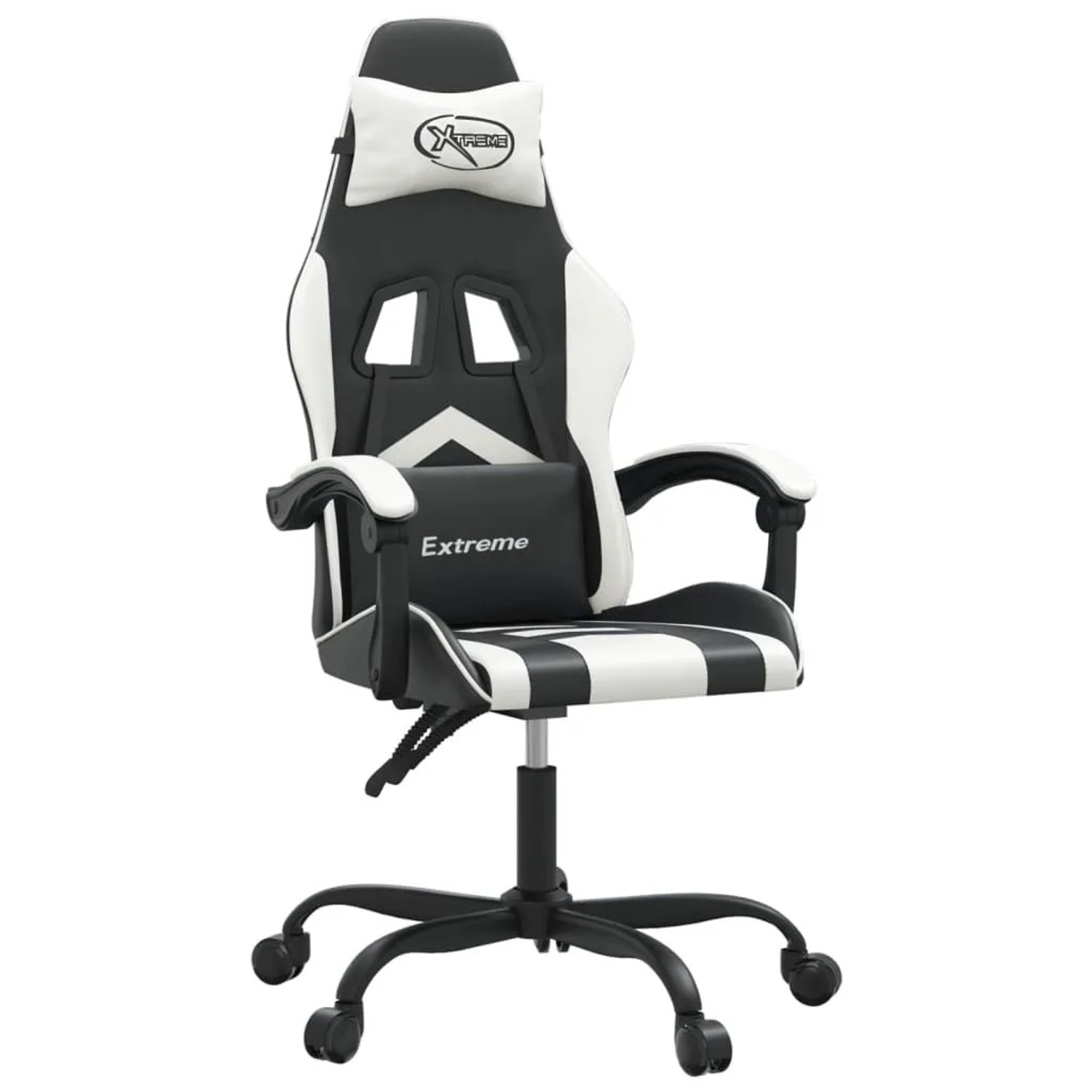 vidaXL Gaming-Stuhl Schwarz und Weiß Kunstleder 3143895 günstig online kaufen