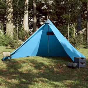 vidaXL Tipi-Familienzelt 7 Personen Blau Wasserdicht 94711