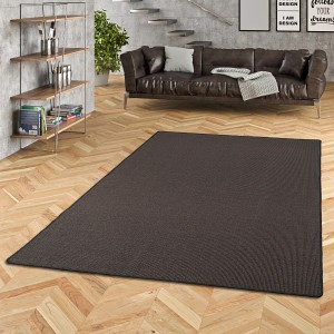 Schwarzer Sisalteppich (200x250 cm) von Snapstyle Natur. Klassischer Teppich für Wohnräume.