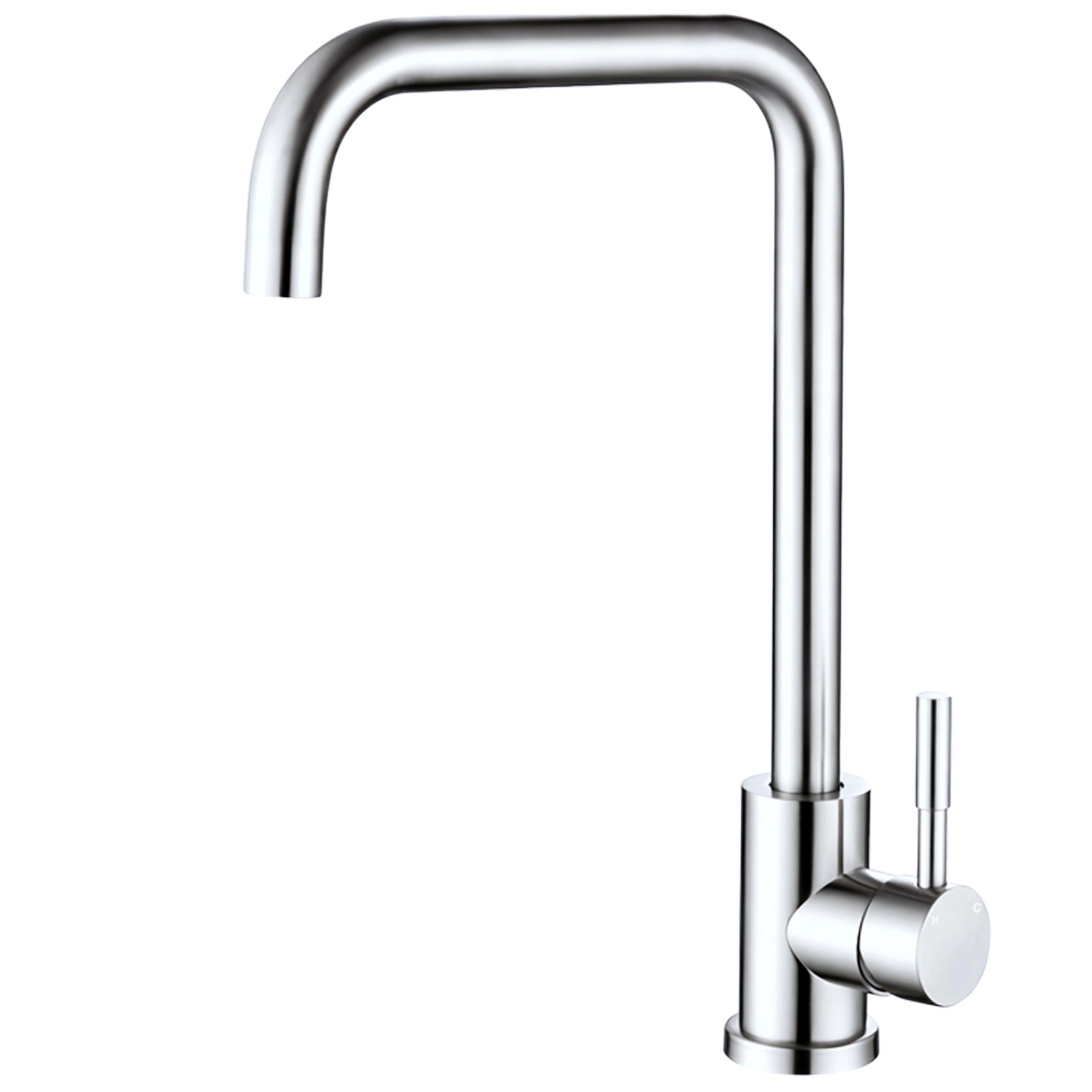 AICA Wasserhahn 360° Drehbare Wassersparende Chrom Küchenarmatur Hochdruckfestes Design aus 304 Edelstahl Gefertigt Kalt...