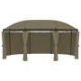 vidaXL Pavillon mit Vorhängen, 520x349 cm, Taupe. Gartenpavillon mit Stahlrahmen und Polyester-Vorhängen.