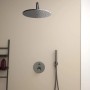 Ideal Standard Brausehalter Idealrain Atelier, Magnetic Grey, runde Halterung für Handbrause.