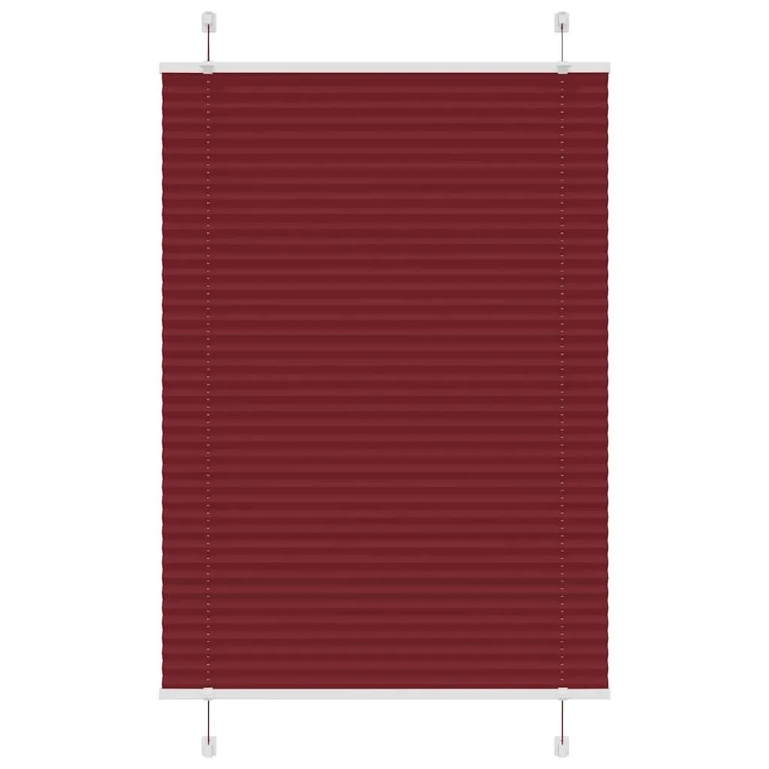 vidaXL Plissee Bordeauxrot 100x150 cm Stoffbreite 99,4 cm Polyester 4015245 günstig online kaufen