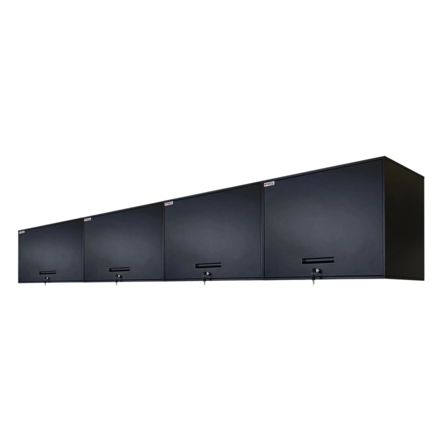 PROREGAL Mega Deal 4x Werkzeugschrank Elephant Metall Hängend Abschließbar Wandschrank 55x80x40Cm 2 Ebenen Schwarz Hängeschrank Werkstattschrank