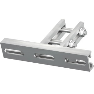 Solar Halterung zur Befestigung an Geländerstrebe für Balkonkraftwerk.