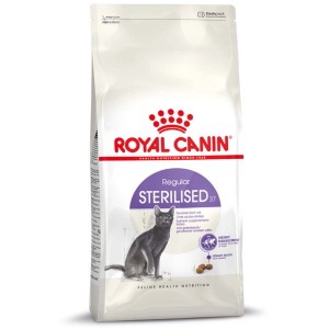 Royal Canin Sterilised Katzenfutter, 2kg Packung für kastrierte Katzen.