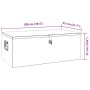 DELUKE Aluminiumbox Mit Deckel Abschließbar Alubox Deichselbox Alu Anhängerbox Werkzeugkiste Transportbox Metallkiste 100x55x37cm Silber_8