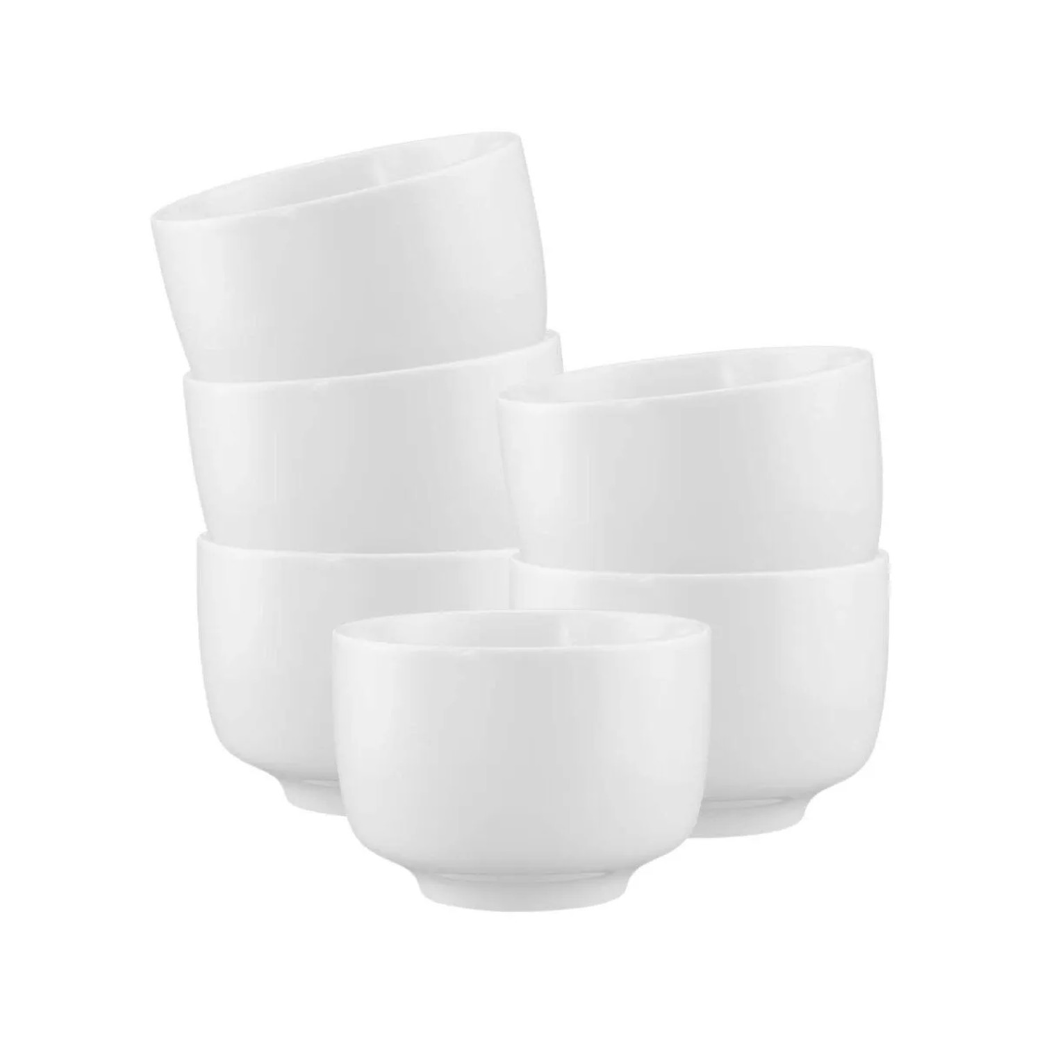 Seltmann Weiden Sento Home Milchkaffeetasse ohne Henkel 350 ml 6er Set Weiß