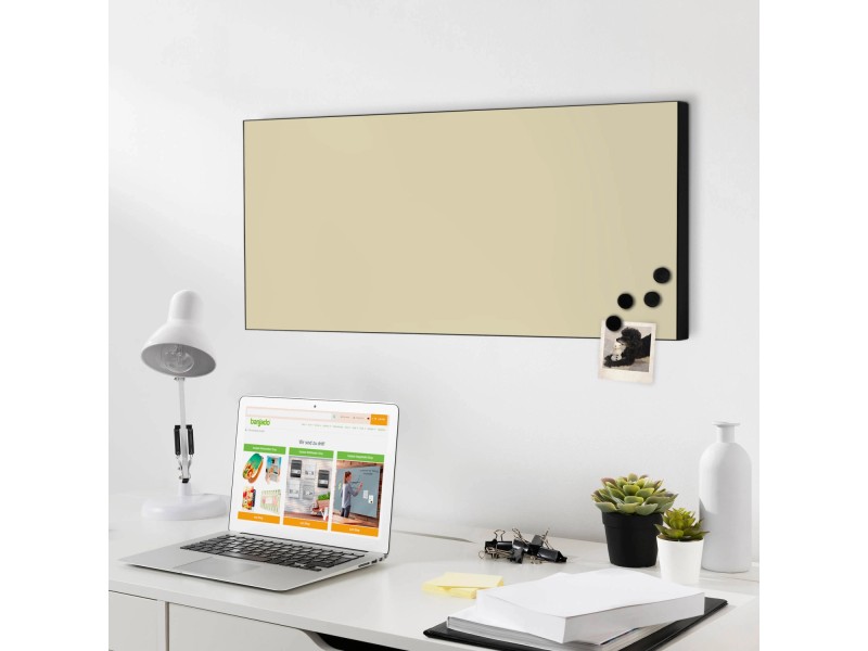 Banjado® Magnettafel 30 X 75 Cm | Magnetwand Mit Motiv 'Elvis' | Inkl. 4 Magnete & Montageset Für Küche, Büro, Kinderzimmer