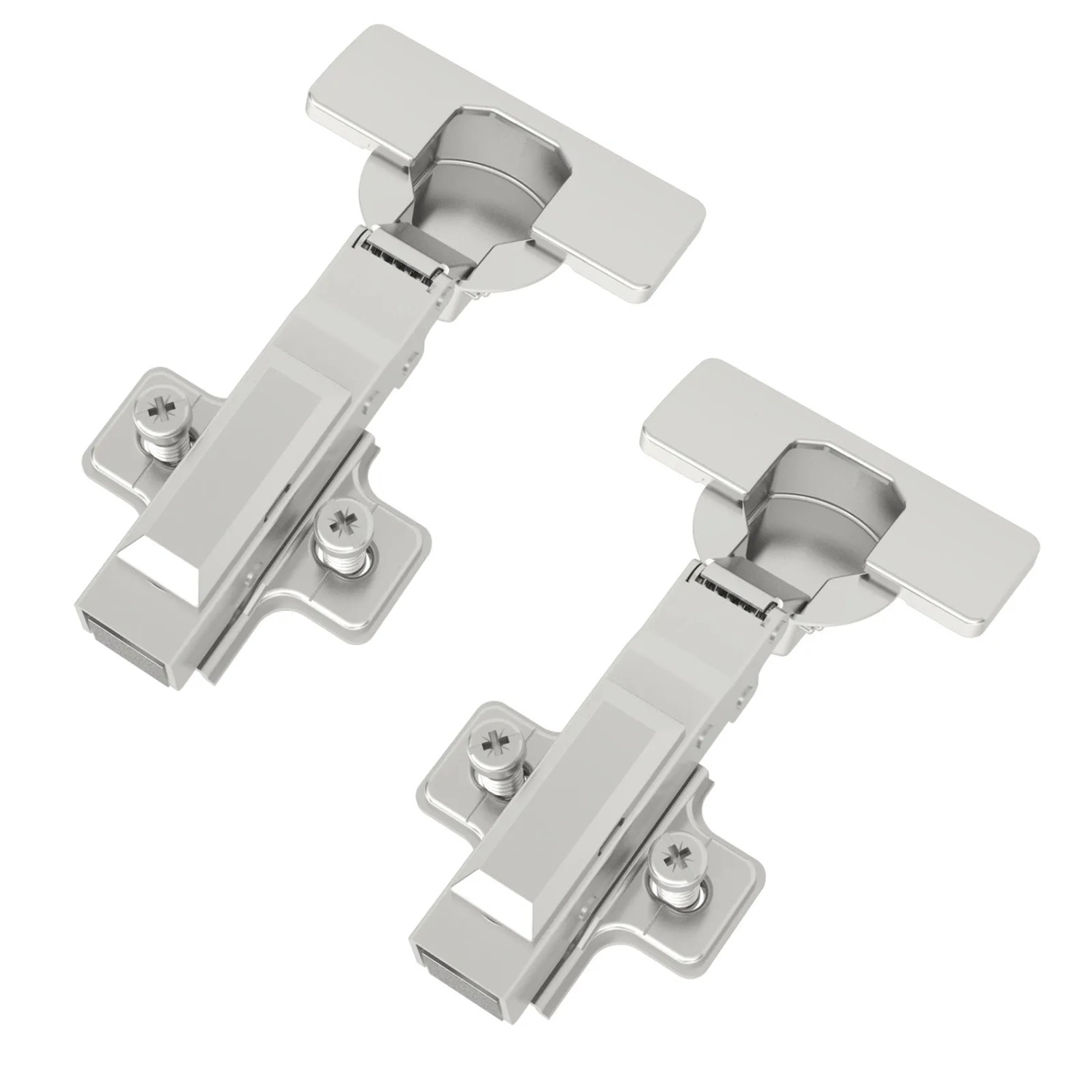 SOTECH Smooth 2 x Topfband T52 105 Grad Eckanschlag Voll Aufliegend mit Dämpfer und Kreuzplatte inkl. Abdeckkappen