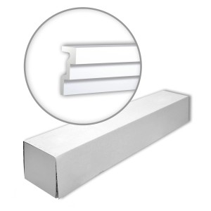 PROFHOME Eckleisten Set, 8 Zierleisten (16m) in Weiß, verpackt im Karton.