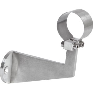 Handlaufkonsole mit Schelle, Ø 40 mm, Edelstahl, zur Montage von Treppengeländern.