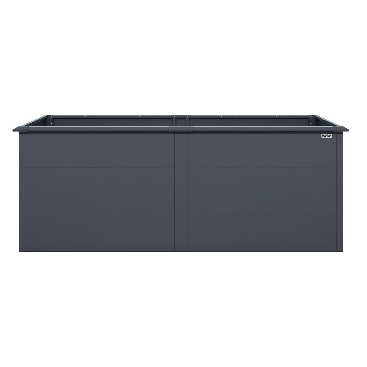 Weka Metall-Hochbeet Gary XL, 200x100x77 cm, Anthrazit. Robustes, wartungsfreies Hochbeet für den Garten.