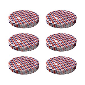 Dr. Oetker Twist-off Deckel-Set, 6-teilig, Edelstahl, für Einkochgläser.
