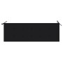 Schwarze Auflage für VidaXL 3-Sitzer Gartenbank aus Eukalyptusholz, 150 cm.