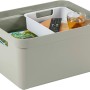 Hellgrüne Sunware Aufbewahrungsbox Sigma Home (32 l) mit Griffen, ideal zum Stapeln.