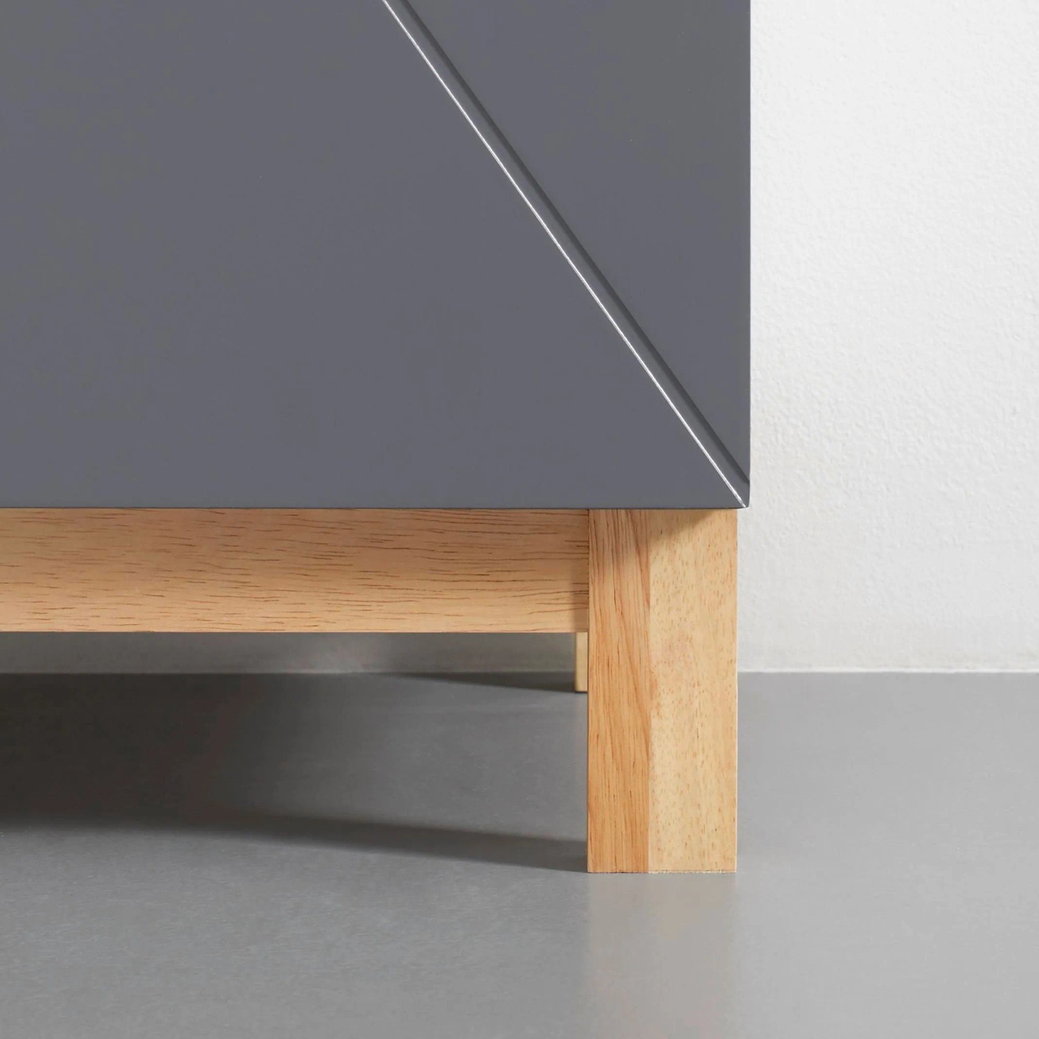 Bessagi Home Unterschrank Rocco Grau ca. 42,6x90x35 cm_2