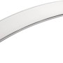 Griff 2184, Chrom-Weiß, aus Metall für Möbel, Lochabstand 160 mm.