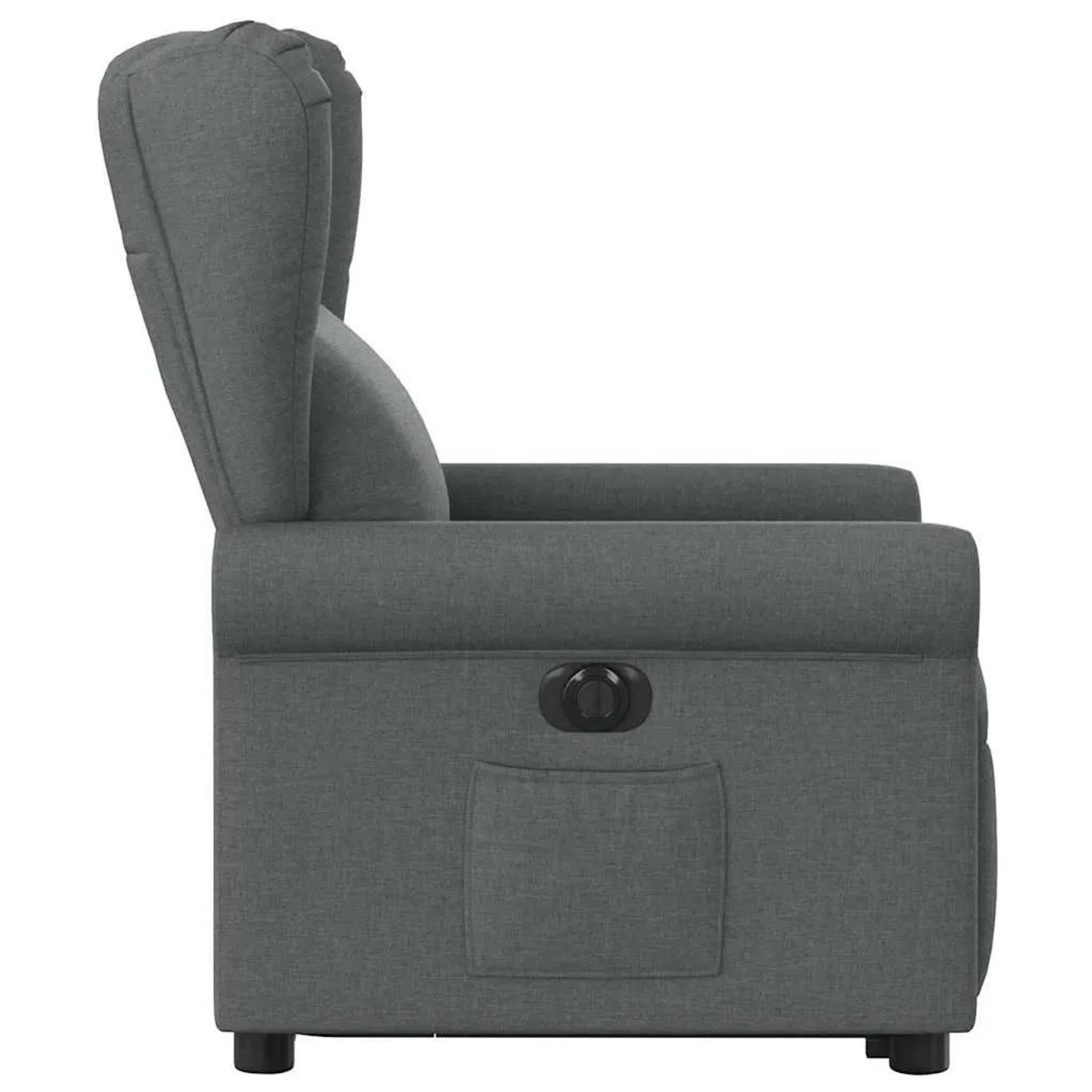 vidaXL Relaxsessel mit Aufstehhilfe Elektrisch Dunkelgrau Stoff 3303395_5