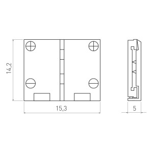 SOTECH Steckverbinder für 10 mm LED Stripe FLASH 5630 14,3 x 15,3 x 5 mm 2-Polig
