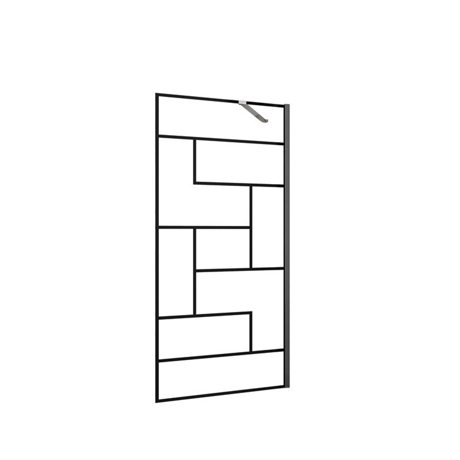 Duschparadies 120 x 200cm Walk in Dusche 8mm Nano Glas Duschwand Glasdekor günstig online kaufen