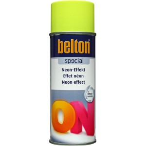 Belton Special Neon-Effekt Spray, Gelb, 400ml Dose. Spezial-Spray für auffällige Neon-Farben.