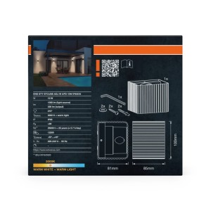 Osram Außenwandleuchte ENDURA Style Cube Dunkelgrau 10 W 3000 K IP65