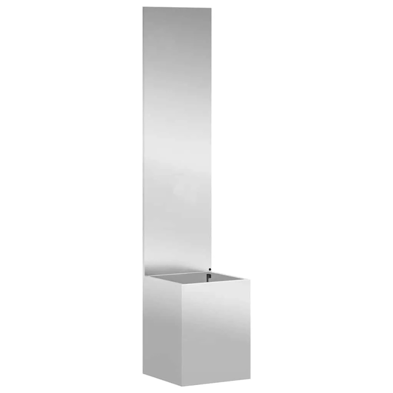vidaXL Garten Sichtschutz-Leinwand Silber 32 x 140 cm Verzinkter Stahl 876376