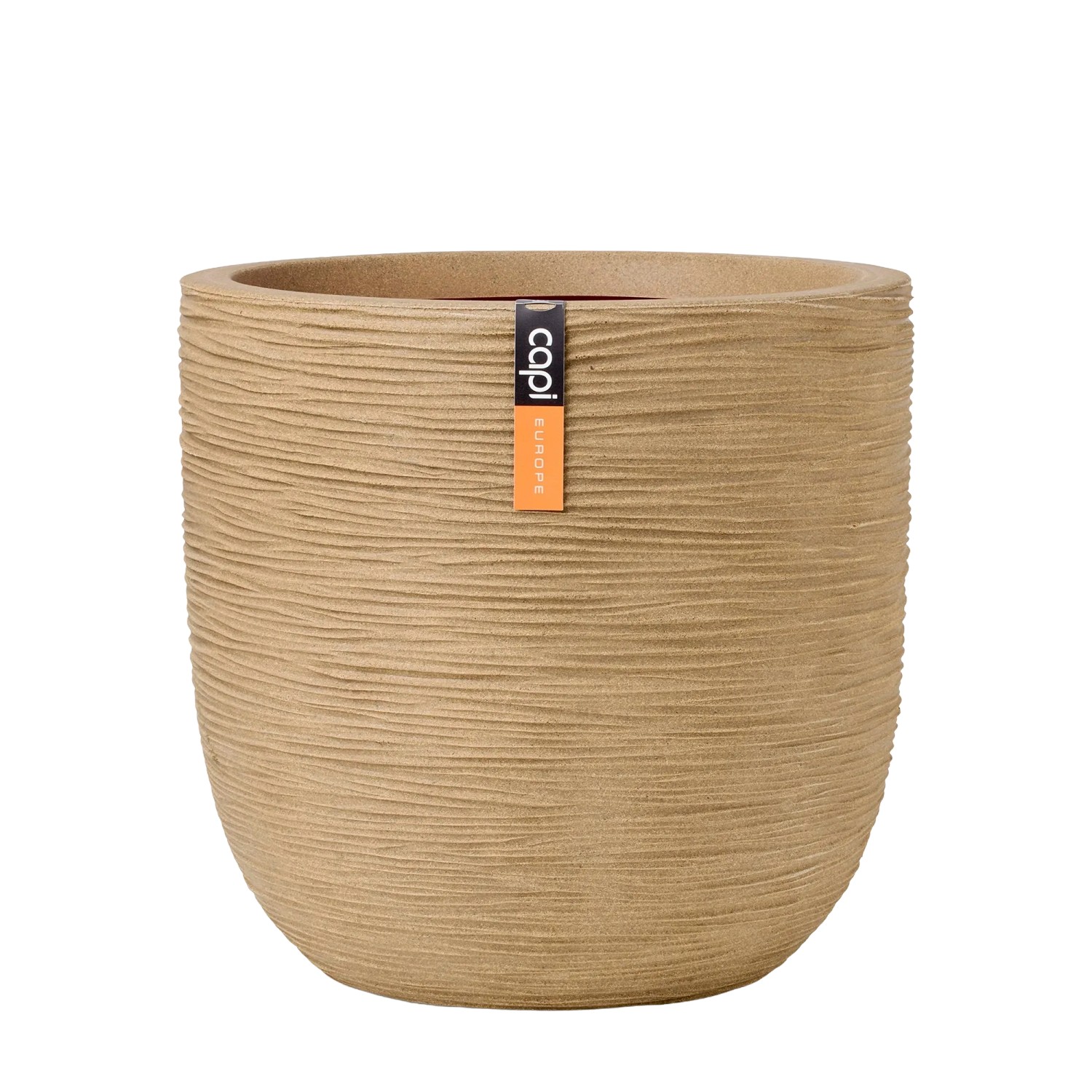 Capi Europe Blumentopf Kugel Rib NL Ø 35 cm x 34 cm Beige