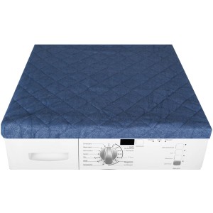 Blauer Bestlivings Waschmaschinen- und Trocknerbezug 60x60 cm mit Rautensteppung.