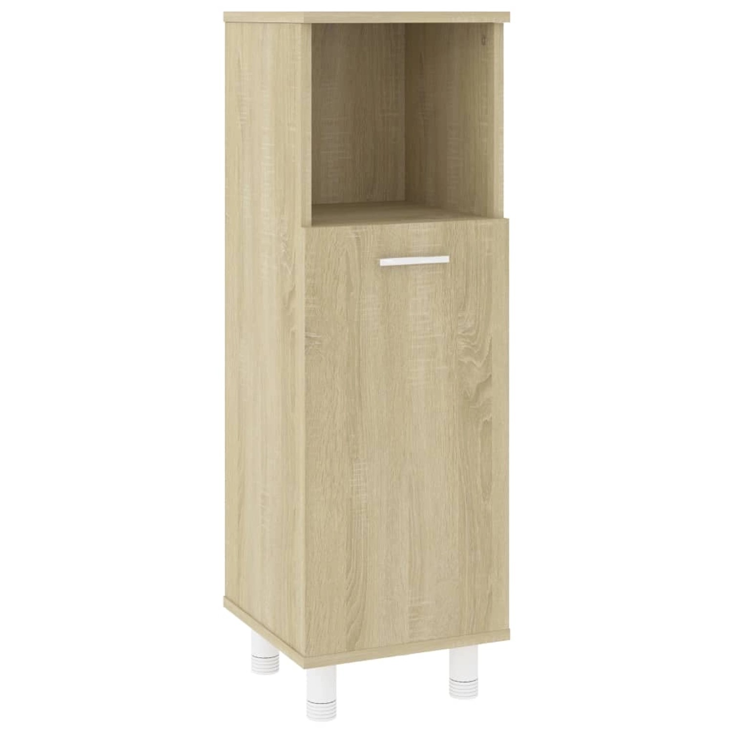 vidaXL Badezimmerschrank Sonoma-Eiche 30x30x95 cm Holzwerkstoff Modell 2 günstig online kaufen