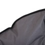 Detailansicht: Grauer Outsunny Campingstuhl aus Metall und Polyester.